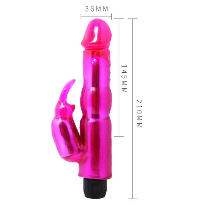 Baile Vibrador Conejito Regulable 21,5 Cm Lila