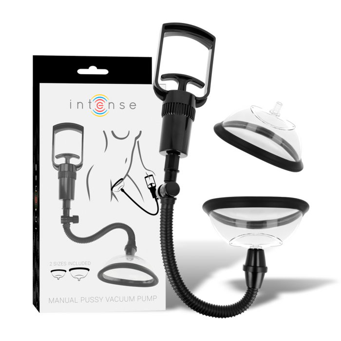 Intense Pump Vaginal Manual Pump With Two Interchangeable Cups