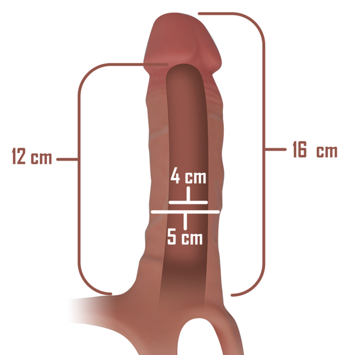 Intense Hollow Harness With Silicone Dildo 16 X 3.5 Cm