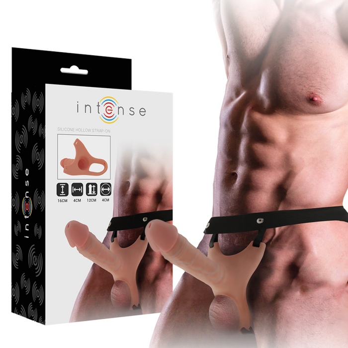 Intense Hollow Harness With Silicone Dildo 16 X 3.5 Cm