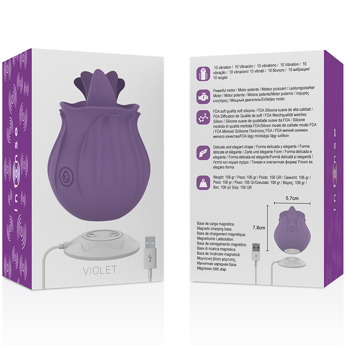Intense Violet Cl Toris Stimulator 10 Vibrations Lilac