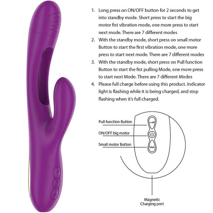 Intense High Tech Apolo Vibrador Multifunción 24,2 cm