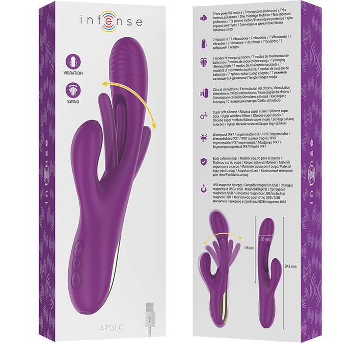 Intense High Tech Apolo Vibrador Multifunción 24,2 cm