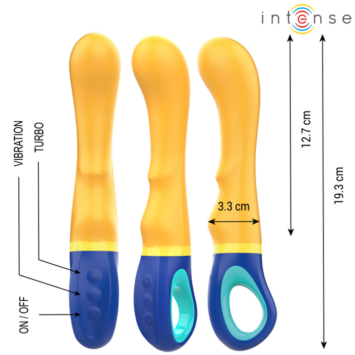 Intense High Tech Shaggy Vibrador Punto G Amarillo