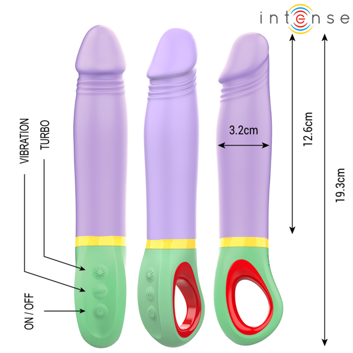 Intense High Tech Velma Vibrador Clásico Morado