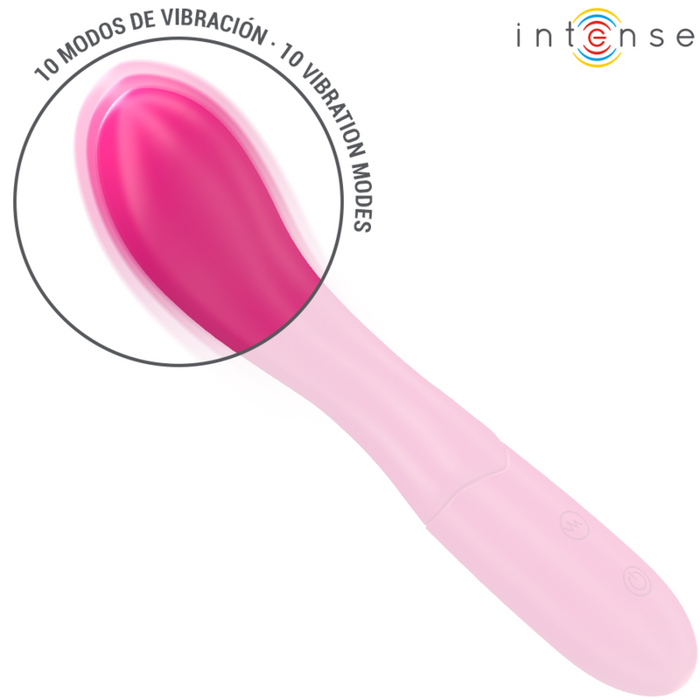 Intense Lisette Vibrador Flexible 19 cm Con 10 Vibraciones