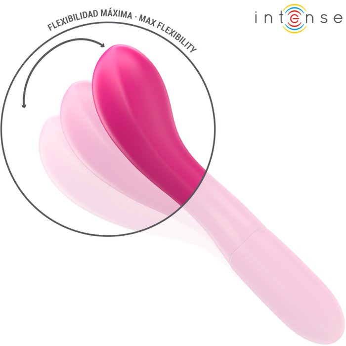 Intense Lisette Vibrador Flexible 19 cm Con 10 Vibraciones