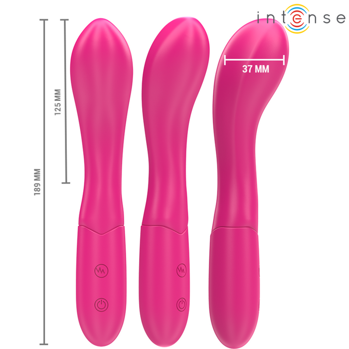 Intense Lisette Vibrador Flexible 19 cm Con 10 Vibraciones