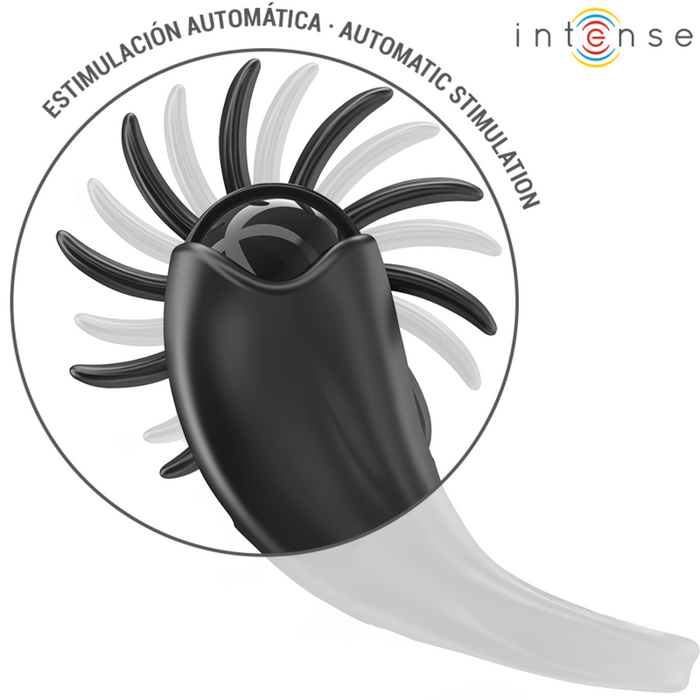 Intense Mabel Vibrating Ring 10 Vibrations With Clitoris Stimulator Black