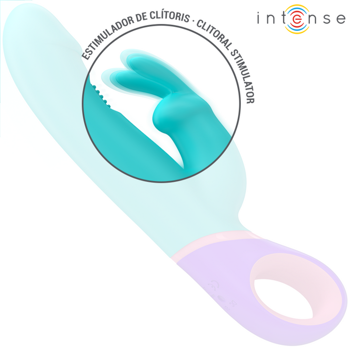 Intense Monica Vibrador Rabbit Con Rotación Punto G Azul