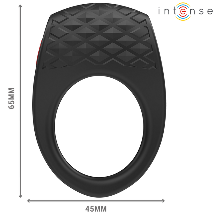 Intense Clover Vibrator Penis Ring 10 Vibrations Black