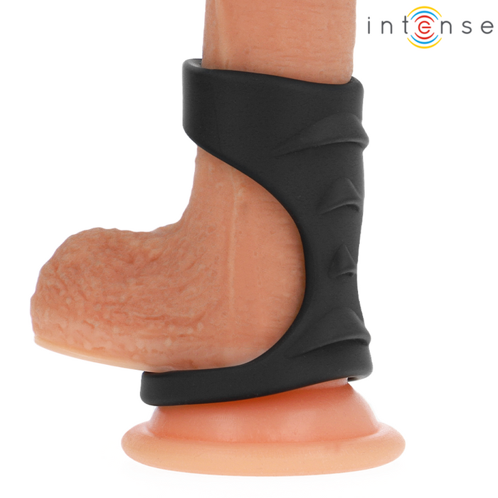 Intense Theo Double Silicone Penis Ring Black Model 3