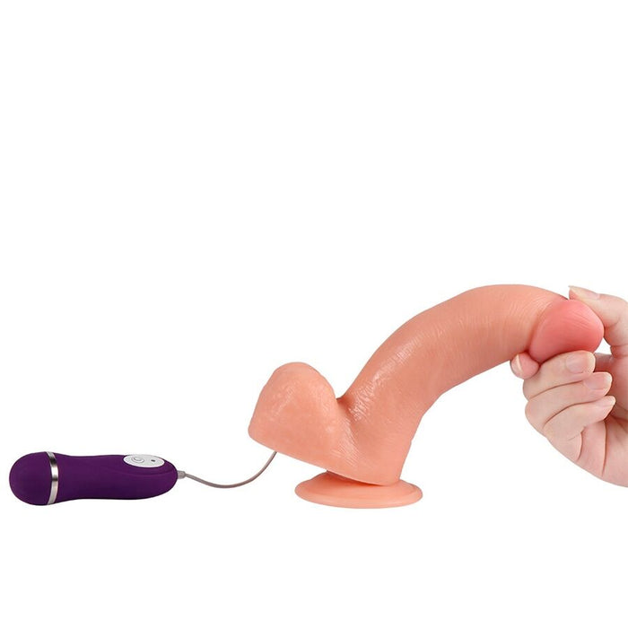 Shequ Apolo Dildo Vibrador Con Control Remoto 24,5 Cm