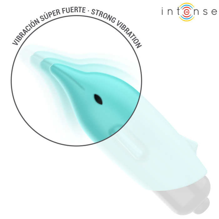 Intense Echo Vibrating Bullet Dolphin Blue 8 X 4.7 Cm