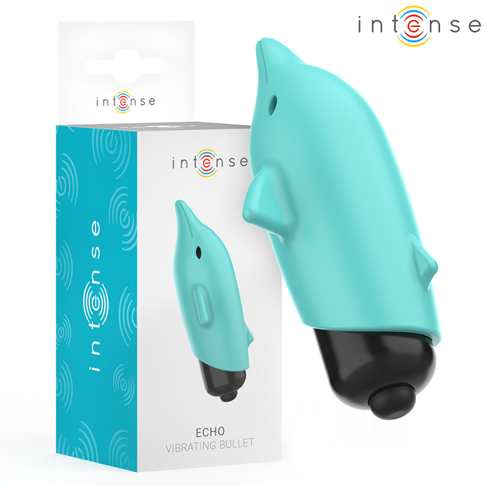 Intense Echo Vibrating Bullet Dolphin Blue 8 X 4.7 Cm