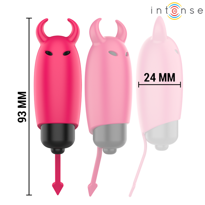 Intense Scarlet Vibrating Bullet Red Demon 9.3 X 2.4 Cm