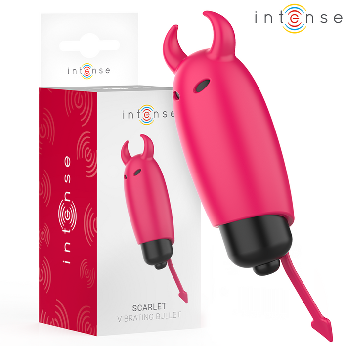 Intense Scarlet Vibrating Bullet Red Demon 9.3 X 2.4 Cm