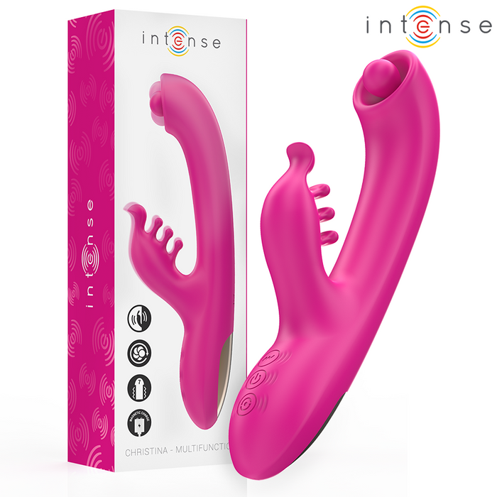 Intense Christina Vibrador Conejito Giratorio 22,5 cm
