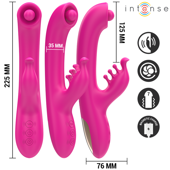 Intense Christina Vibrador Conejito Giratorio 22,5 cm