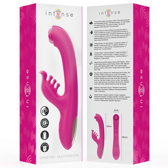 Intense Christina Vibrador Conejito Giratorio 22,5 cm