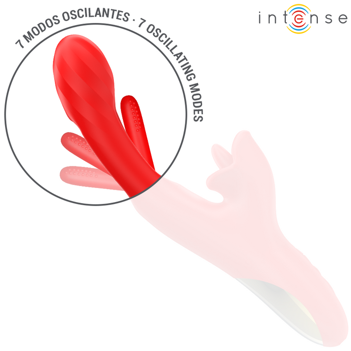 Intense Jessica Vibrador Multifunción Con Estimulación Clitoriana 24,8 cm