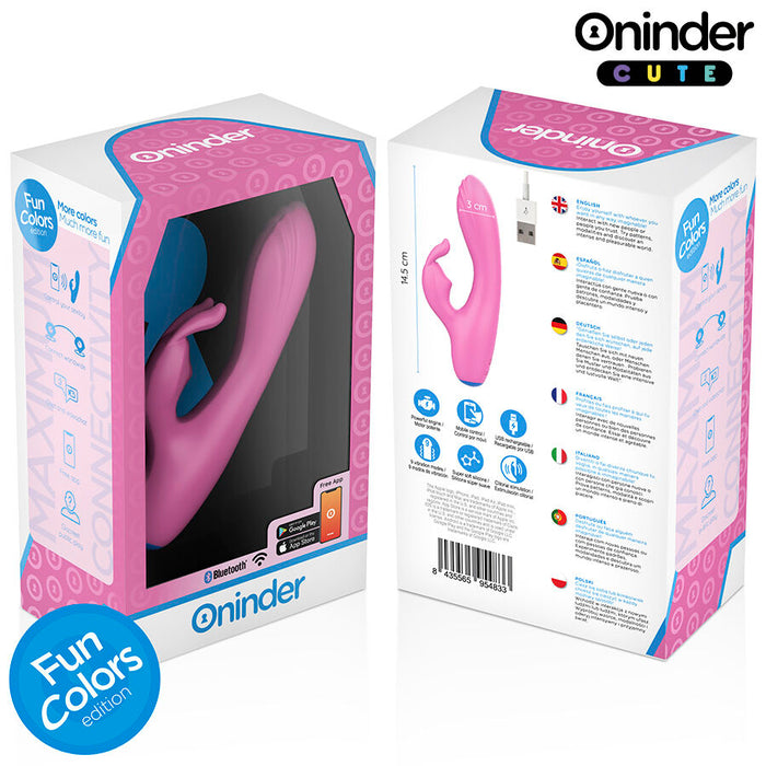 Oninder Cute Love Bunny Vibrador Punto G Con App 14 Cm