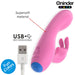 Oninder Cute Love Bunny Vibrador Punto G Con App 14 Cm