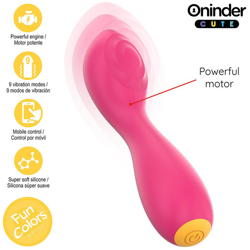 Oninder Cute Love Buddy Master Vibrador Punto G Con App 12 Cm