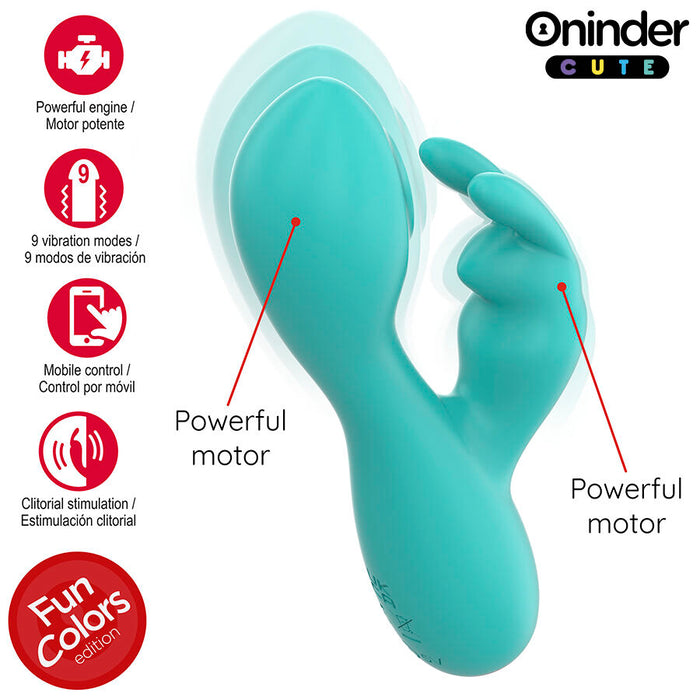 Oninder Cute Love Bunny Vibrador Punto G Con App 12 Cm