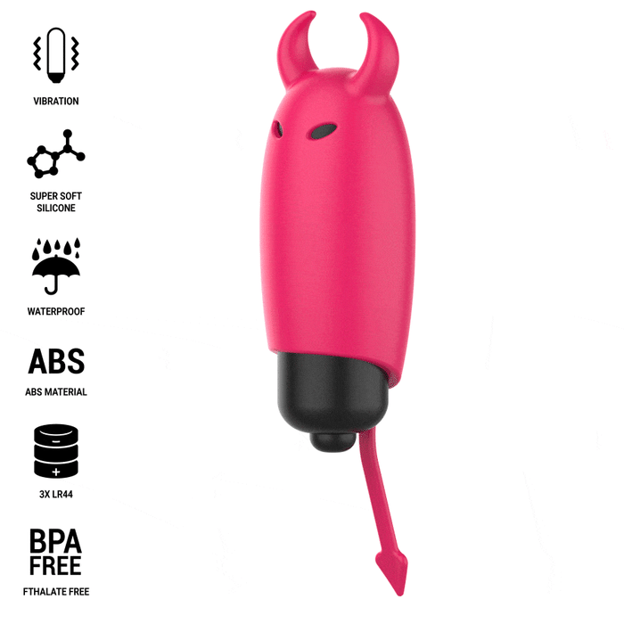 Intense Scarlet Vibrating Bullet Red Demon 9.3 X 2.4 Cm