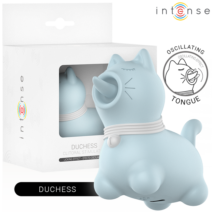 Intense Duchess Stimulator With Rotating Tongue 360âº Blue