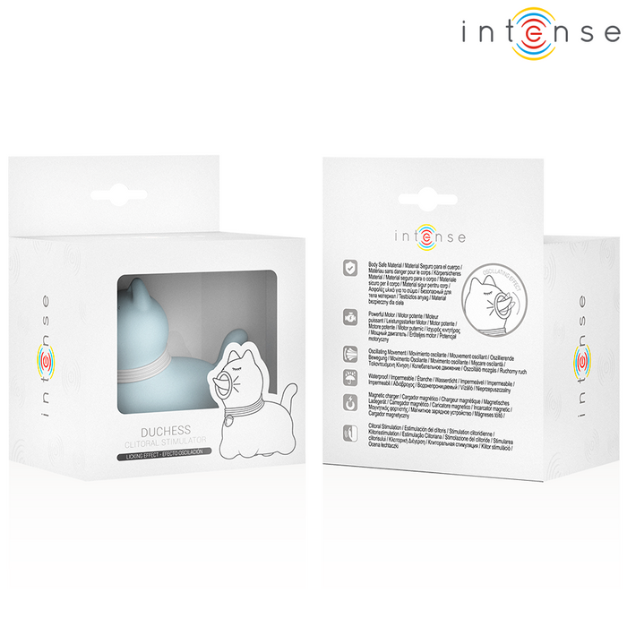 Intense Duchess Stimulator With Rotating Tongue 360âº Blue