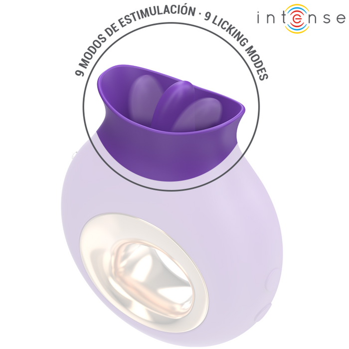 Intense Tuli Clitoris Stimulator 9 Vibrations & 9 Oscillations Purple