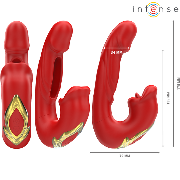 Intense Nathy Vibrador Doble Con Boca Estimuladora
