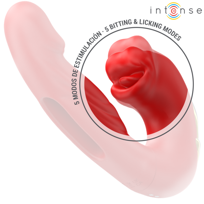 Intense Nathy Vibrador Doble Con Boca Estimuladora