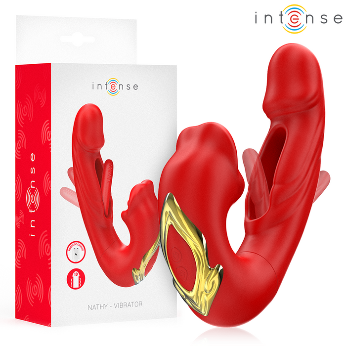 Intense Nathy Vibrador Doble Con Boca Estimuladora