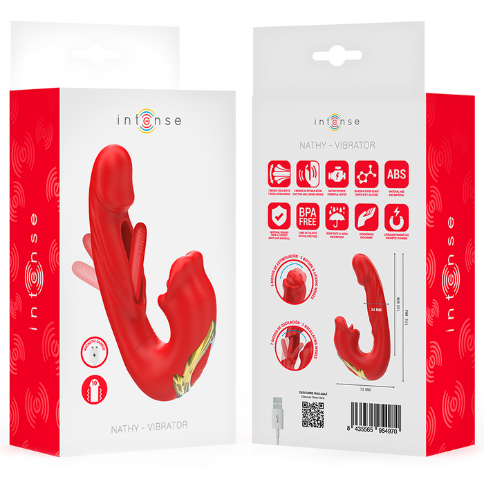 Intense Nathy Vibrador Doble Con Boca Estimuladora