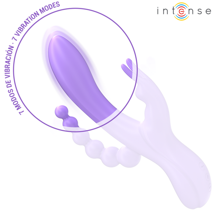 Intense Miko Vibrador Triple Conejito Y Estimulador Anal