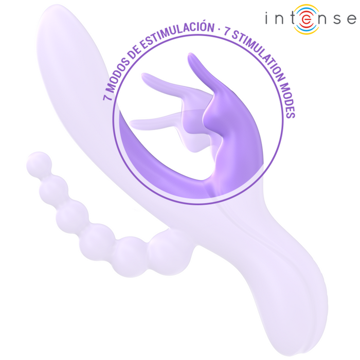 Intense Miko Vibrador Triple Conejito Y Estimulador Anal