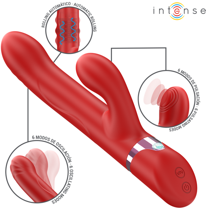 Intense Lele Vibrador Multifunción Con Rotación Y Oscilación