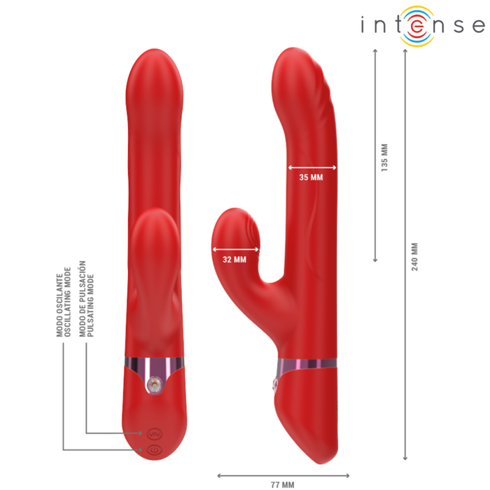 Intense Lele Vibrador Multifunción Con Rotación Y Oscilación