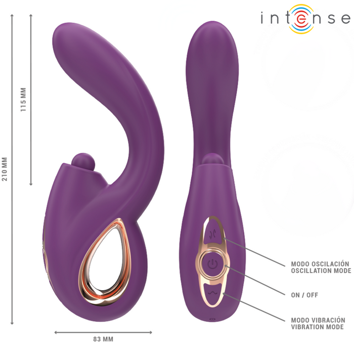 Intense Lali Vibrador De Punto G Con Empuje Y Vibración