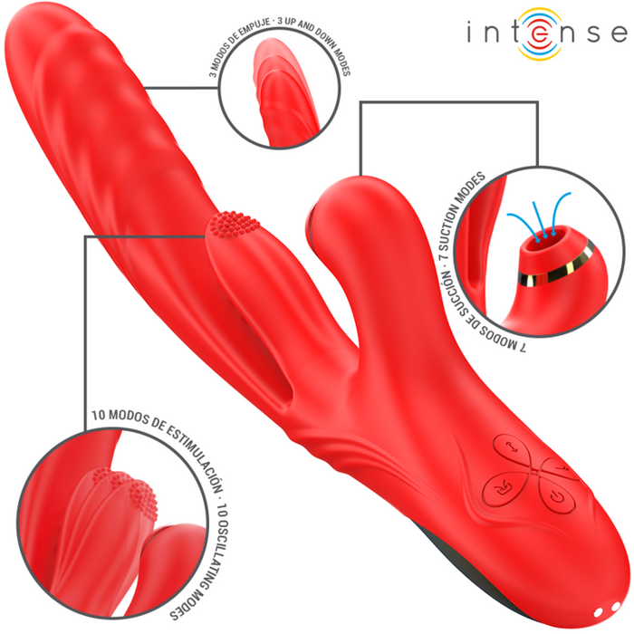 Intense Karol Vibrador Multifunción Con Empuje Y Succión
