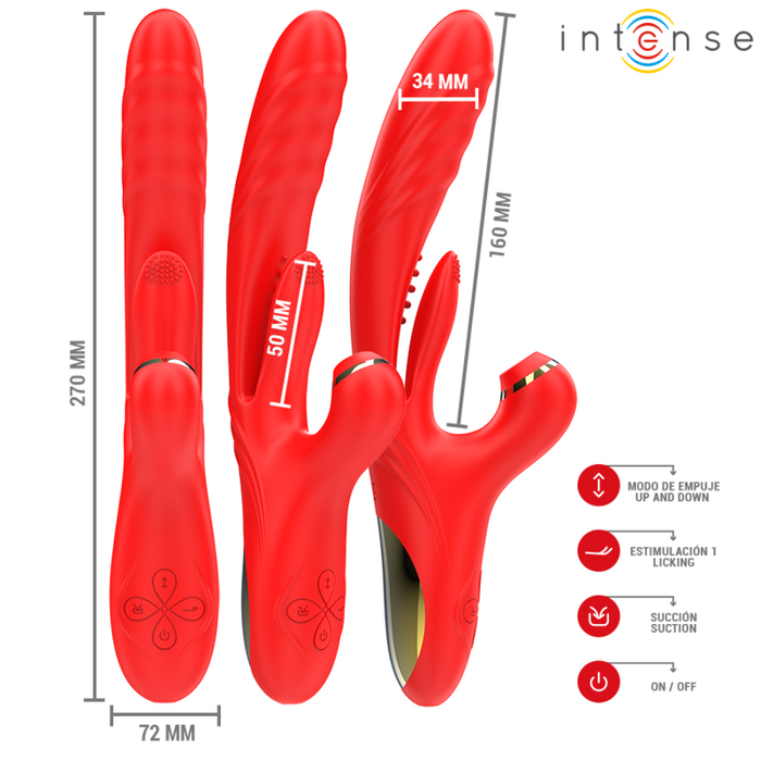 Intense Karol Vibrador Multifunción Con Empuje Y Succión