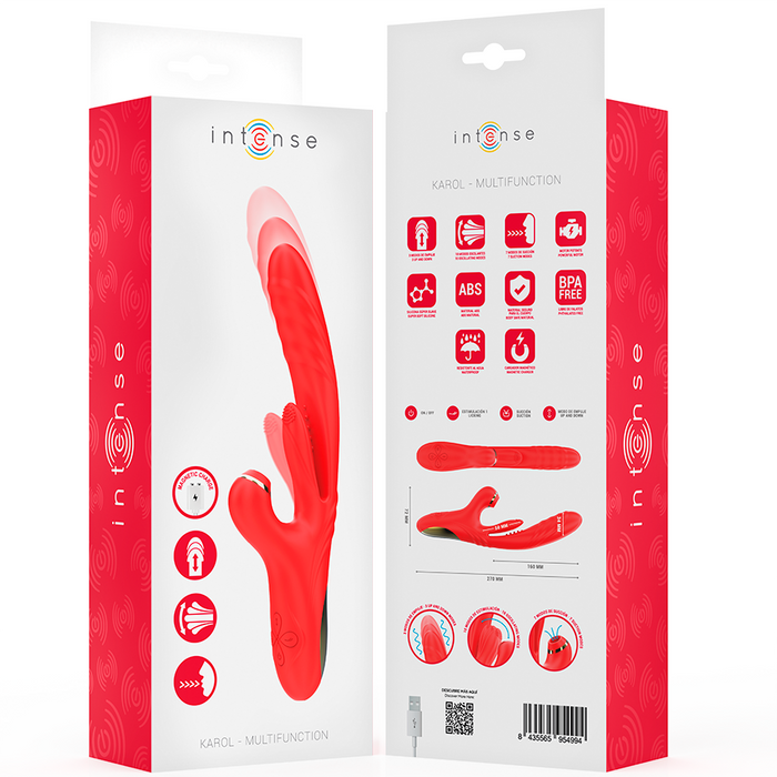 Intense Karol Vibrador Multifunción Con Empuje Y Succión