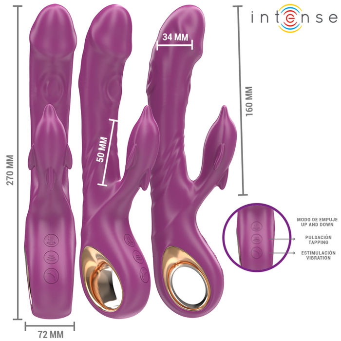 Intense Halle Vibrador Con Lengua Estimuladora Morado
