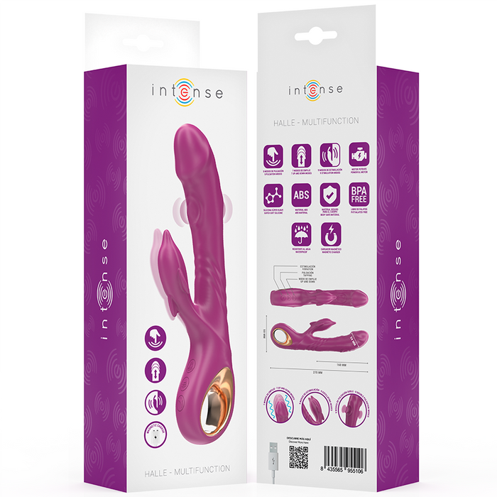 Intense Halle Vibrador Con Lengua Estimuladora Morado