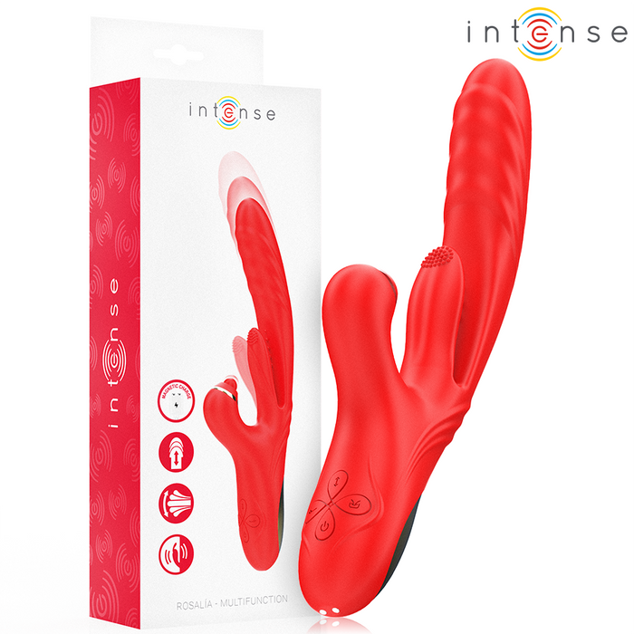 Intense Rosalia Vibrador Multifunción 3 En 1 Rojo