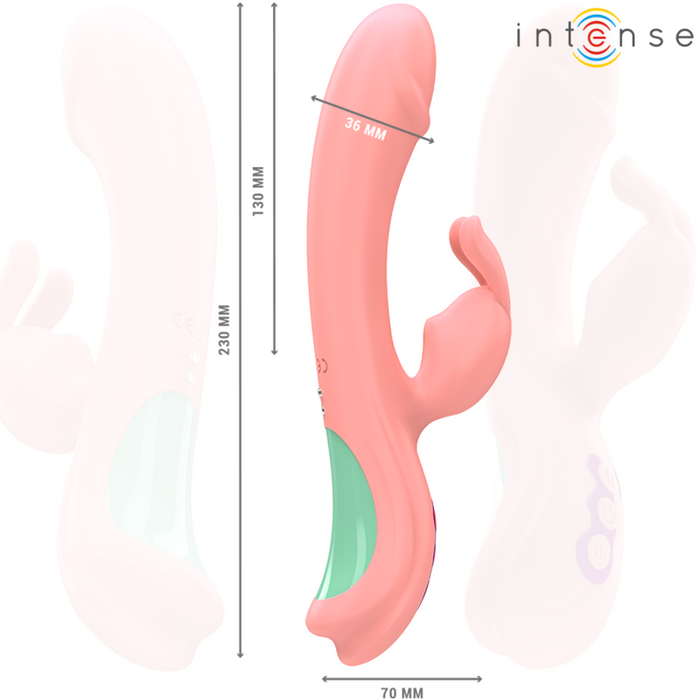 Intense Rachel Vibrador Conejito Con Punta Oscilante 23 cm