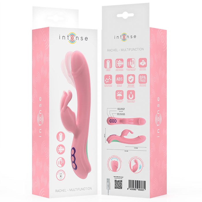 Intense Rachel Vibrador Conejito Con Punta Oscilante 23 cm